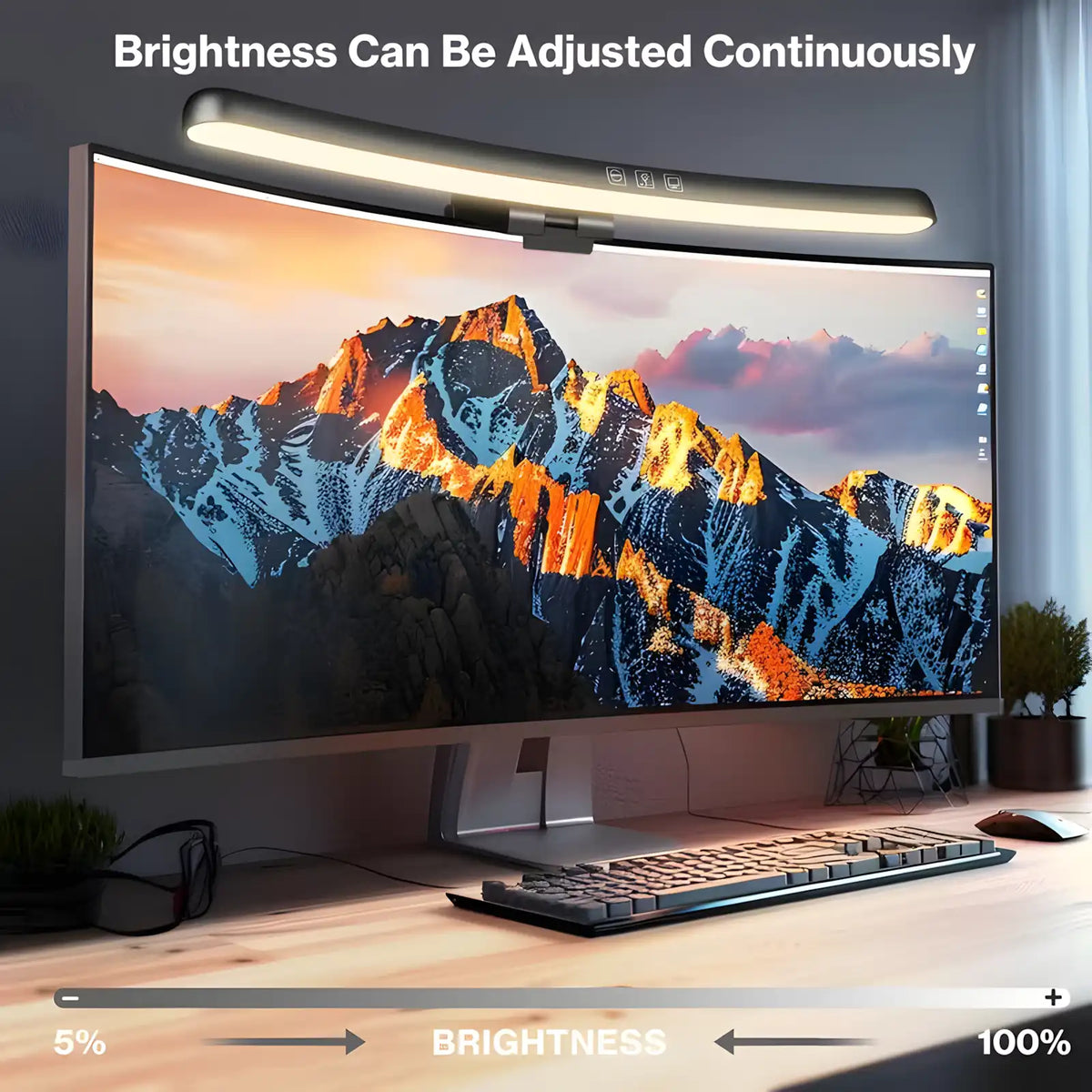 Monitor Light Bar — Anti-Glare Eye-Care Screen Lamp, Warm & Cool