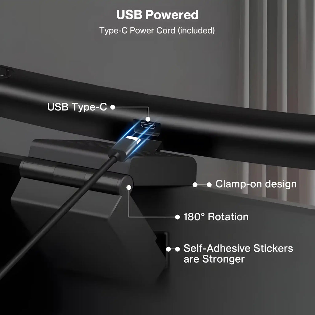 Monitor Light Bar — Anti-Glare Eye-Care Screen Lamp, Warm & Cool