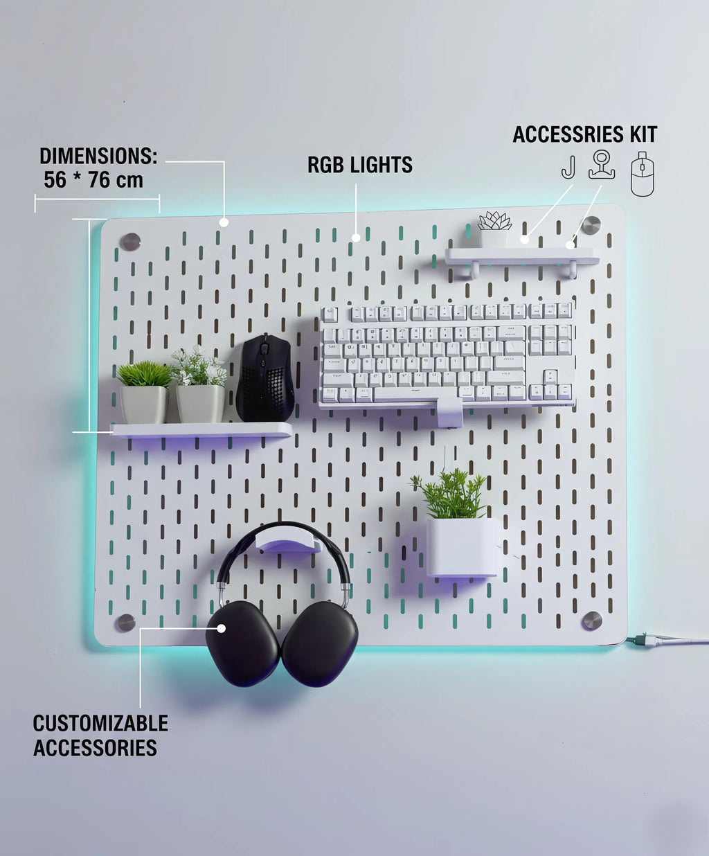 Accessories Kit For Pegboard