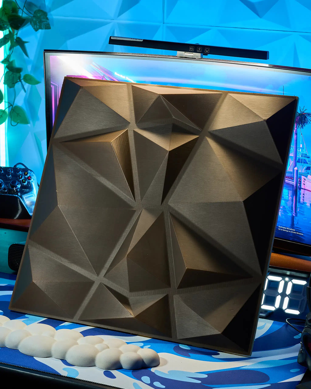 3D wall panel foam 50*50cm black