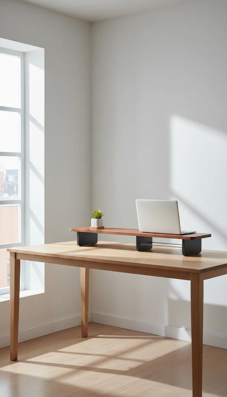 Desk Shelf Made of Natural wood - CoffeeGamerStore