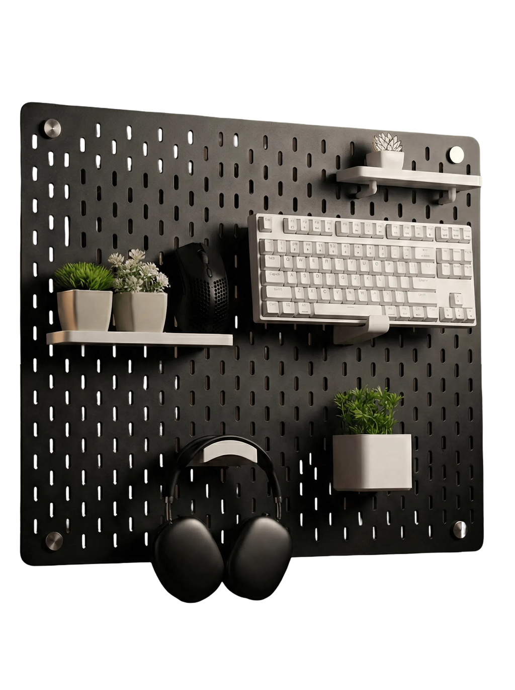 Peg board 56*76 MDF black - CoffeeGamerStore