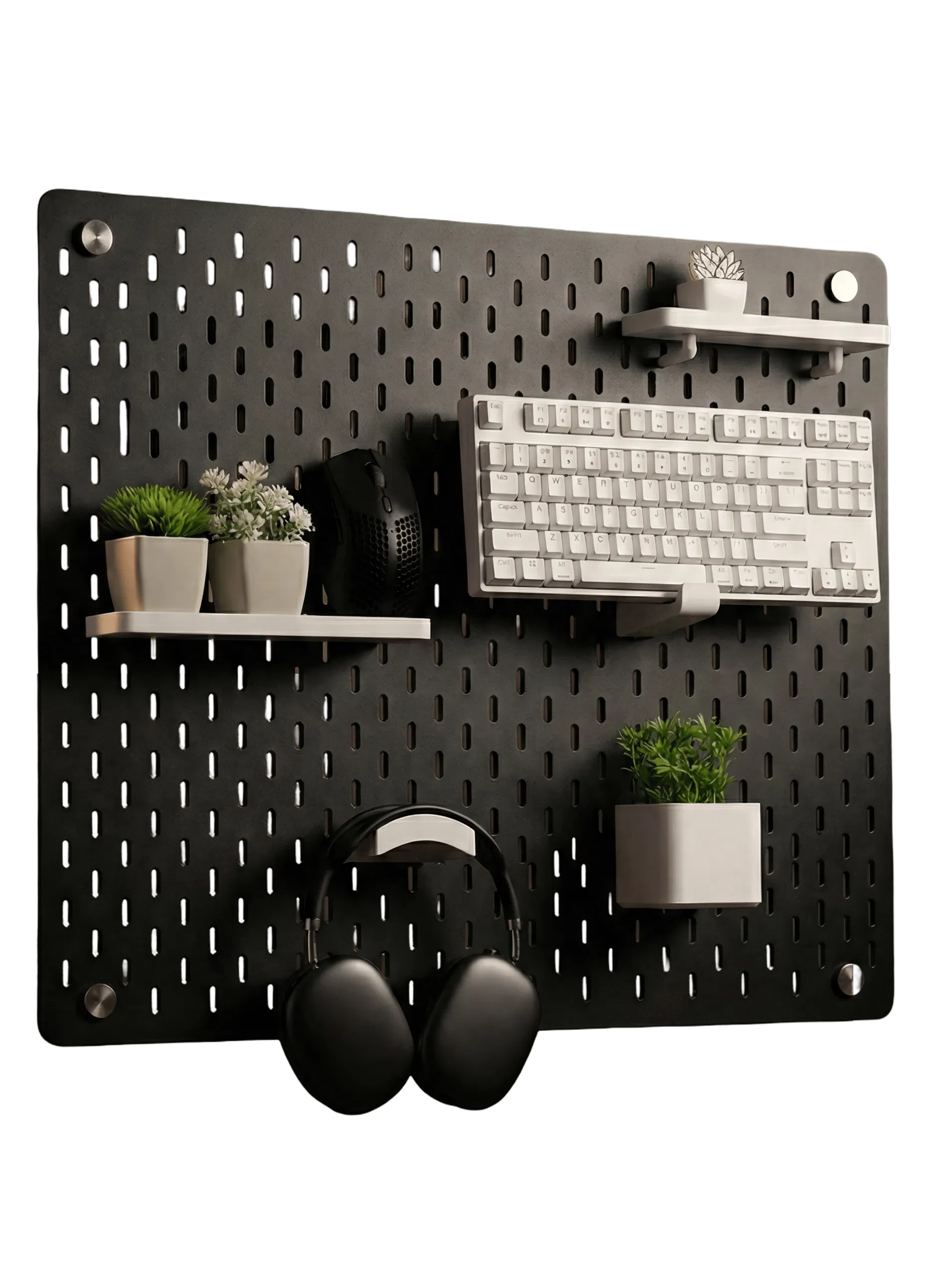 Peg board 56*76 MDF black - CoffeeGamerStore