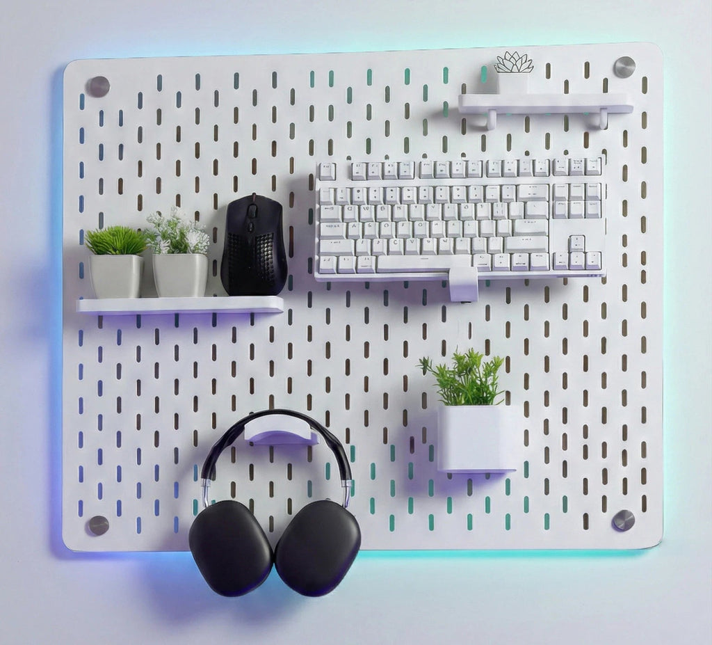 Peg board 56*76 MDF White Coffee Gamer Store