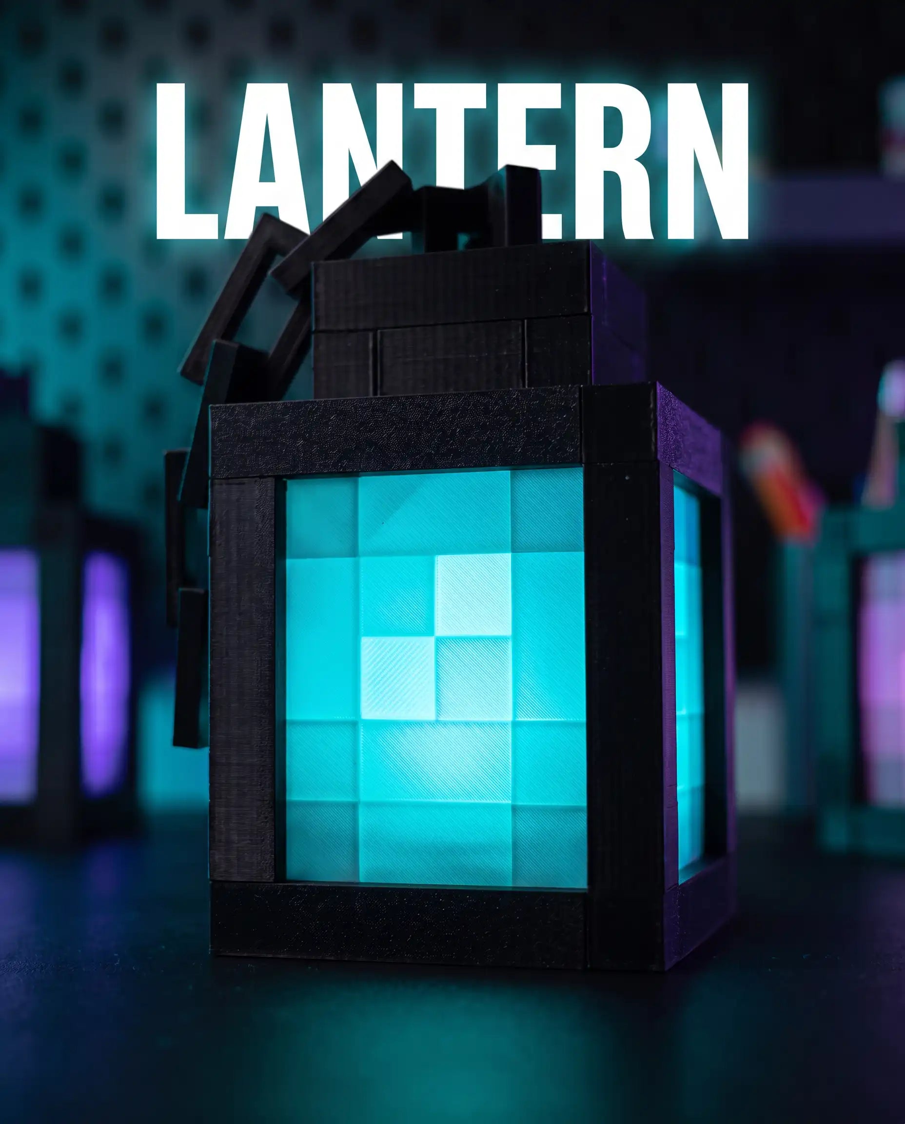 Large Minecraft RGB Lantern — App & Remote