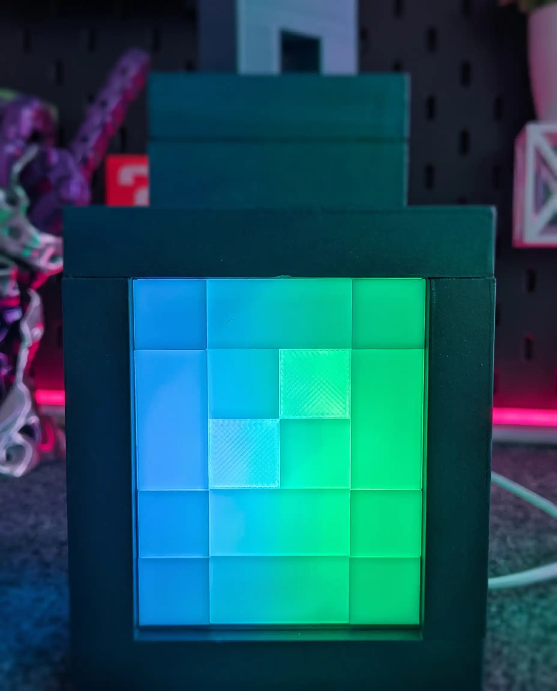 Large Minecraft RGB Lantern — App & Remote