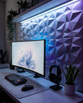 3D Wall Panel Foam 50x50cm White
