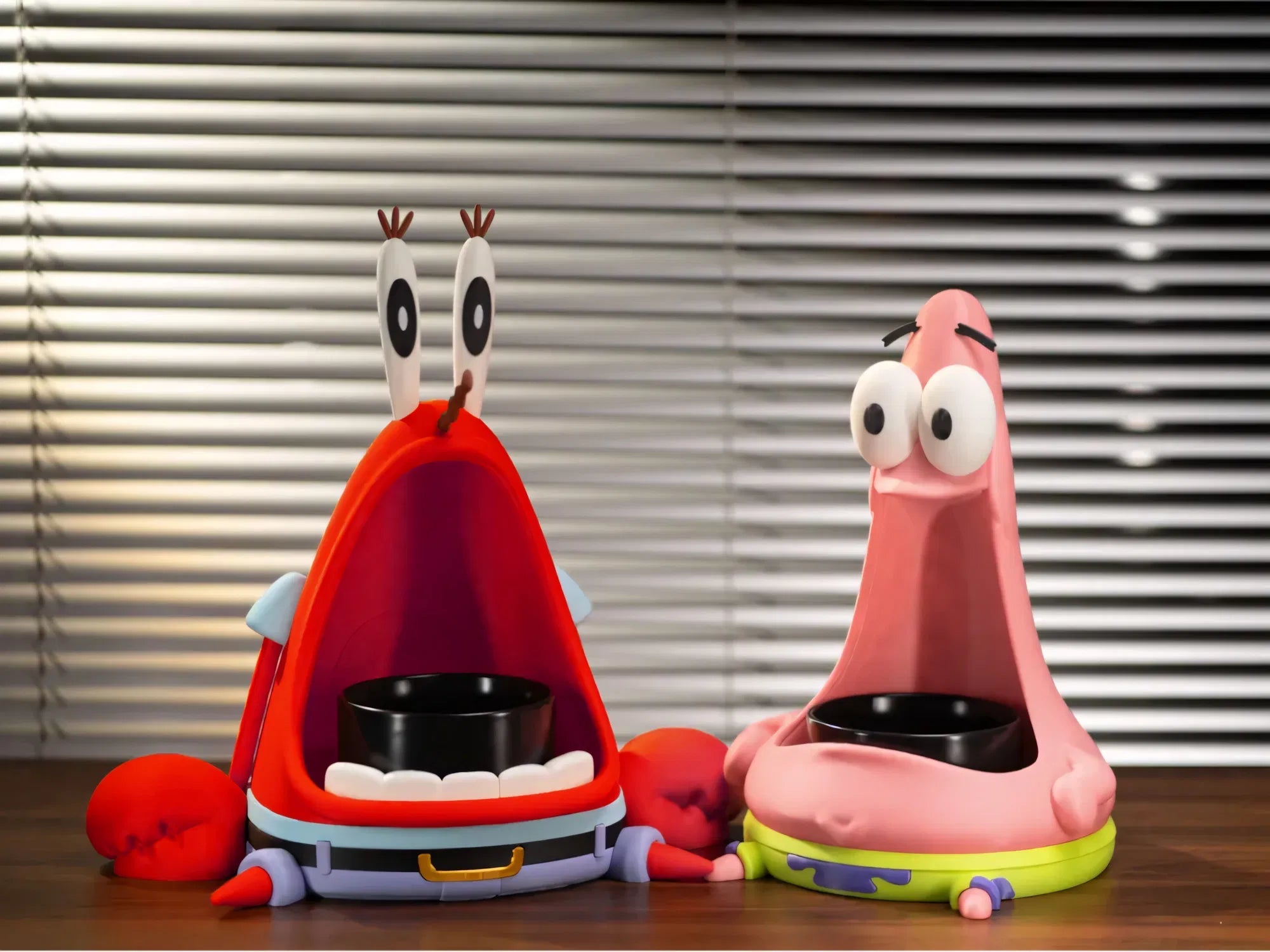 Patrick & Mr Krabs Pet Bowl Organizer - CoffeeGamerStore