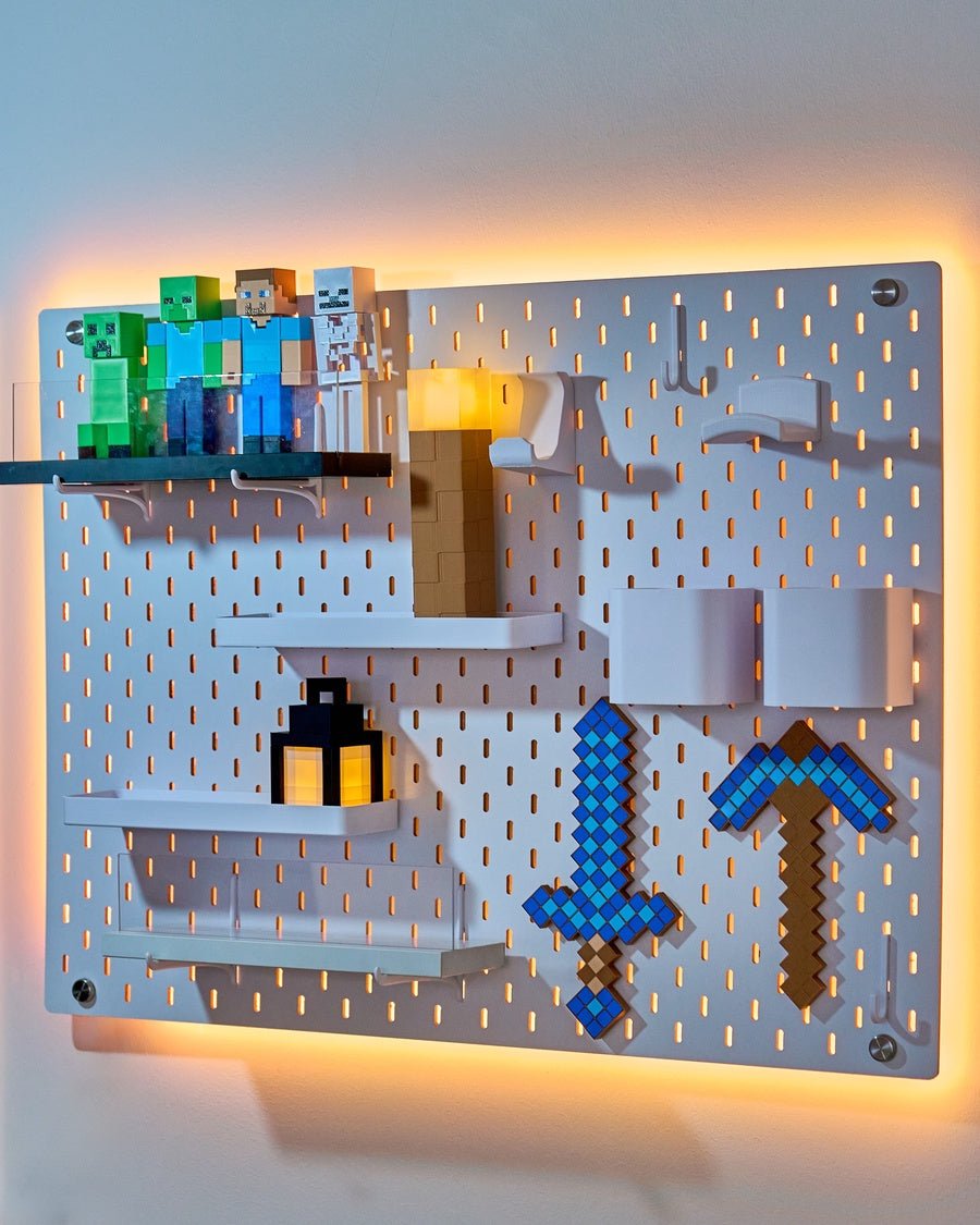 Peg board 56*76 MDF White - CoffeeGamerStore