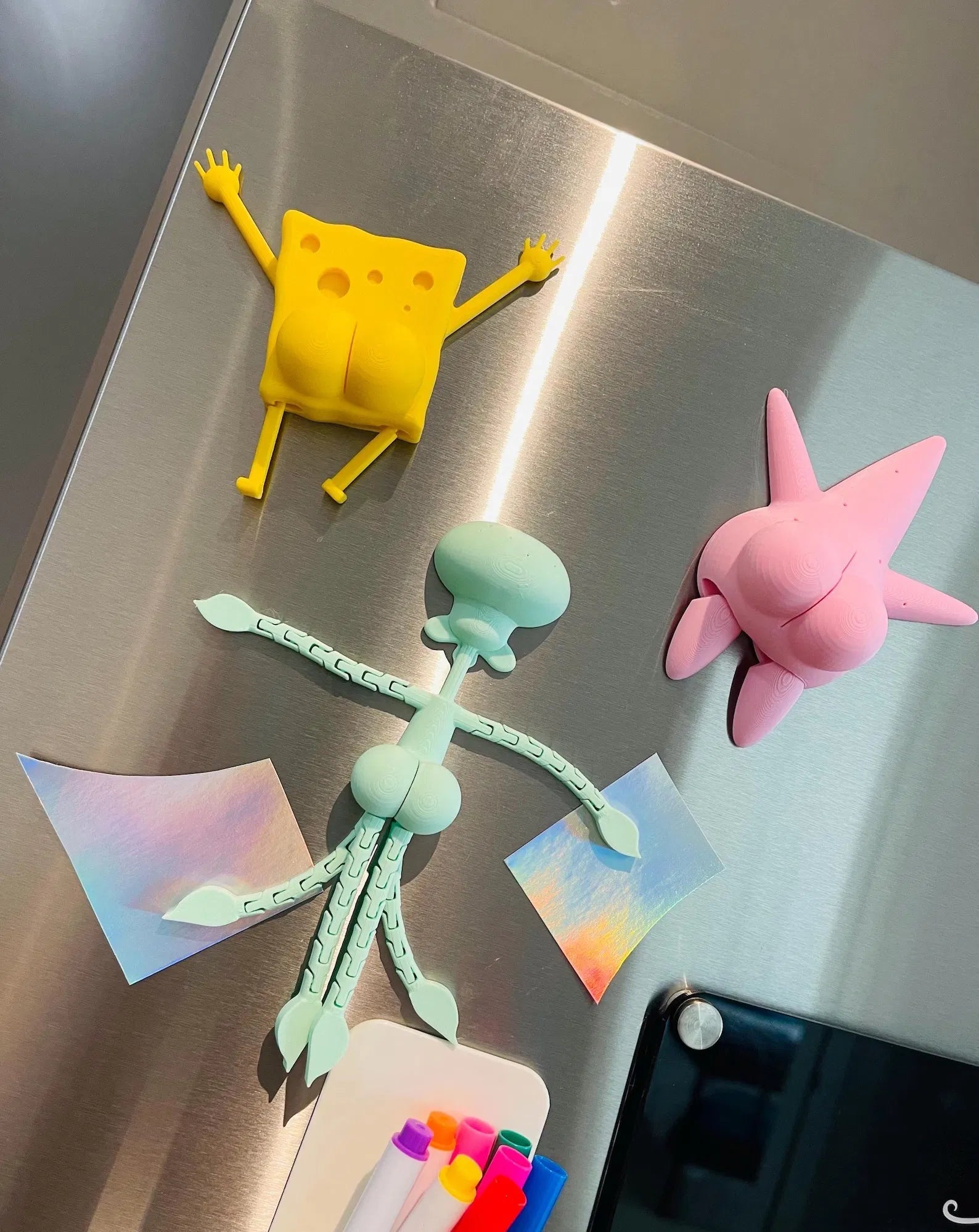 spongebob magnetic kit (spongebob - squidward - MR.krabs - patrick star - plankton - sandy) - CoffeeGamerStore