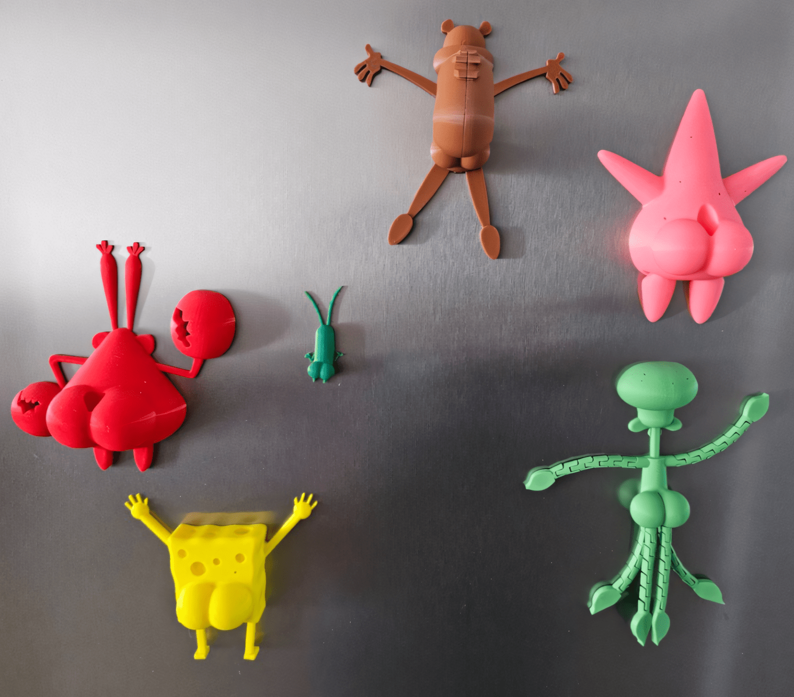 spongebob magnetic kit (spongebob - squidward - MR.krabs - patrick star - plankton - sandy) - CoffeeGamerStore