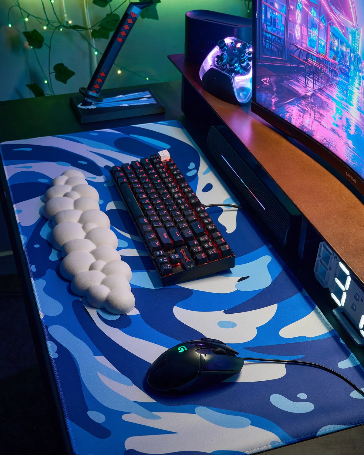 Topographic mouse pad 40*90 waterproof - CoffeeGamerStore